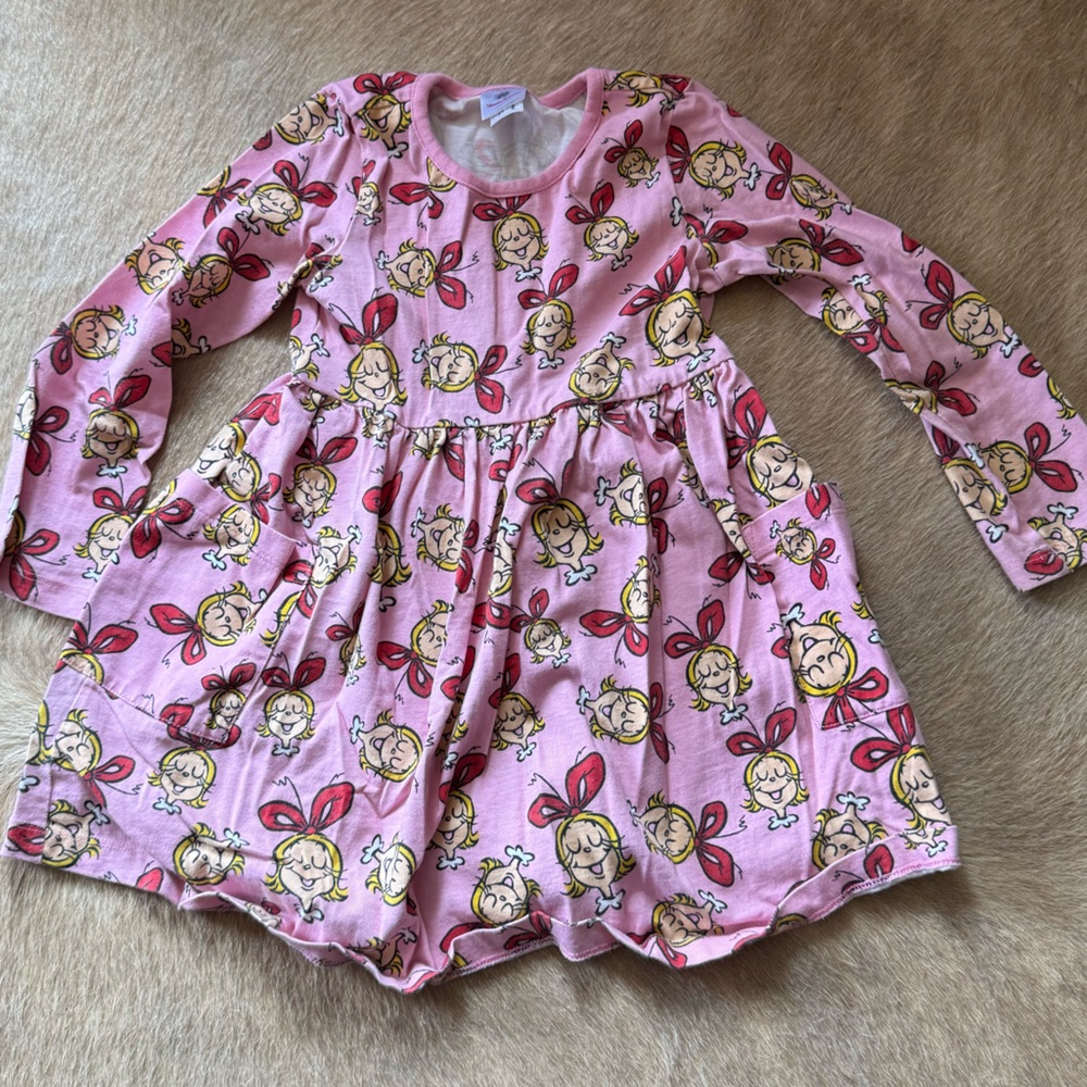 Hanna Andersson Pink Cartoon Print Dress